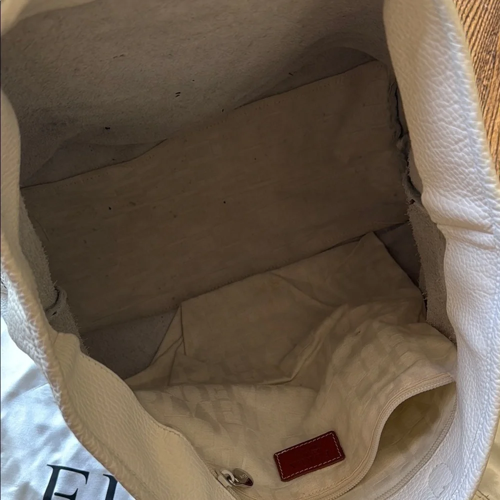 Furla Women’s Off-White Leather Tote